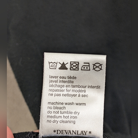 Lacoste T-shirt Black size M ladies 42 fitted short sleeve - Picture 3 of 6